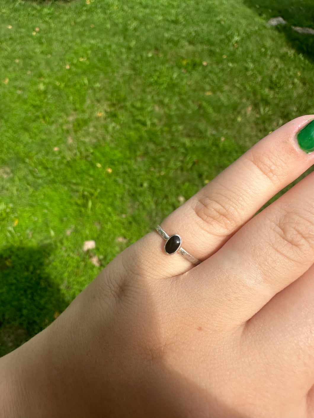 small onyx ring