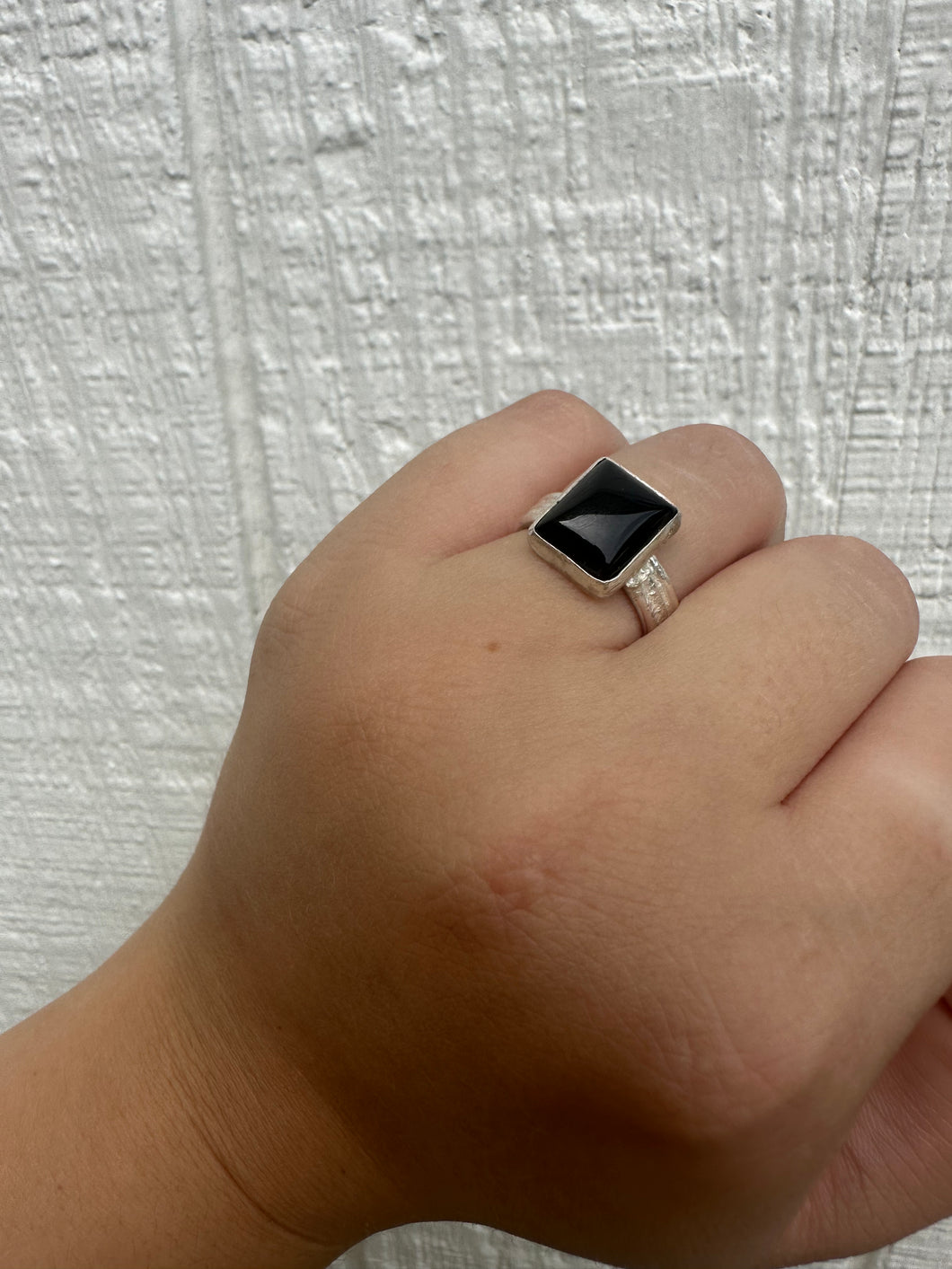 chunky onyx ring