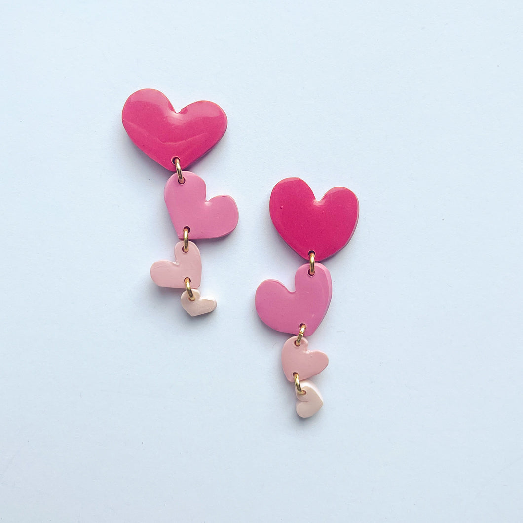 paper hearts dangles