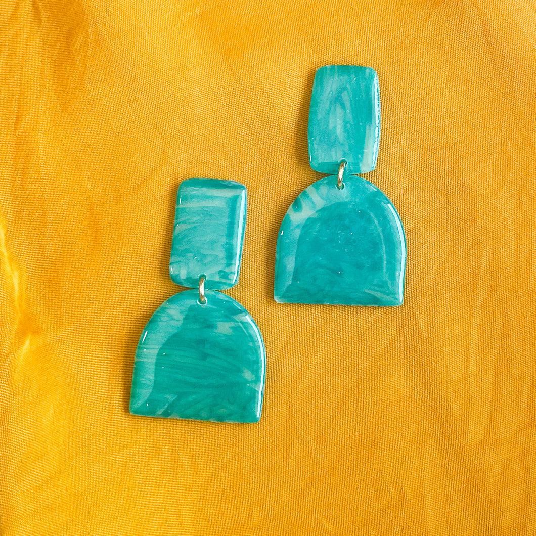 faux jade dangles