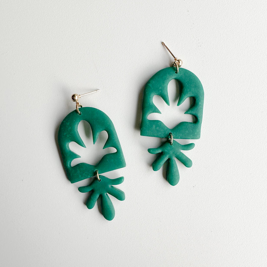 emerald green dangles