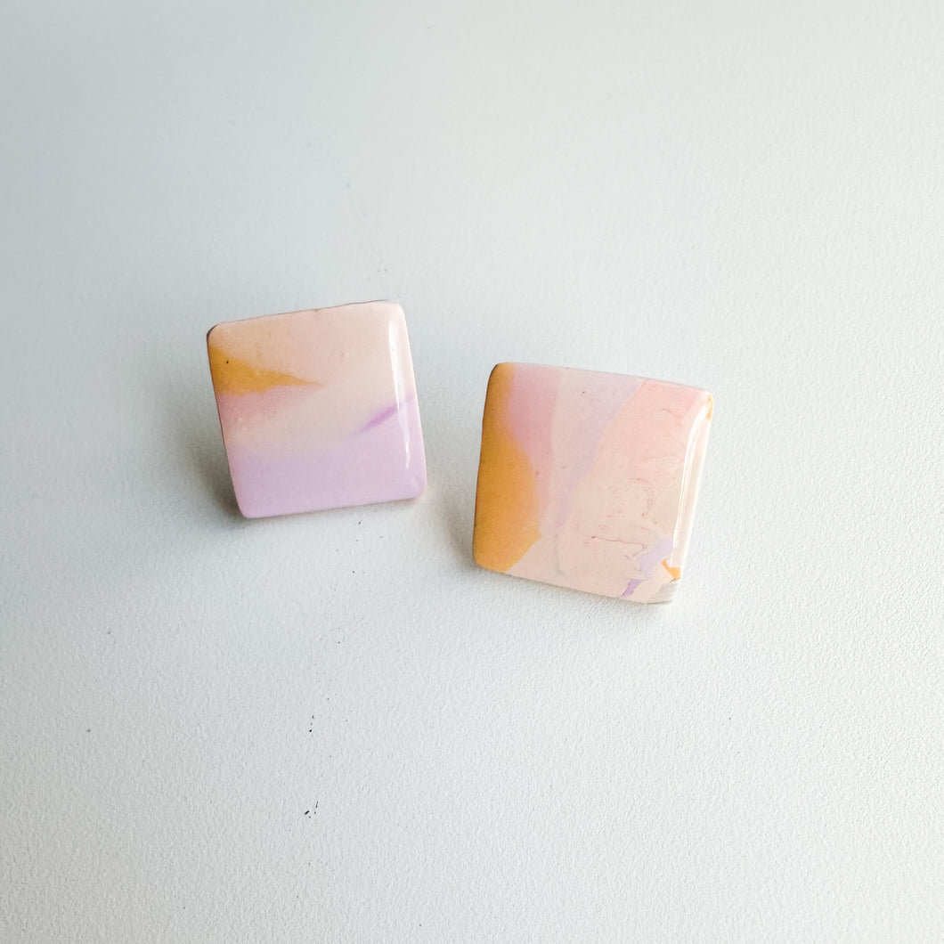 watercolor studs no. 1