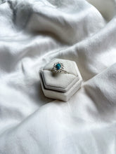 Load image into Gallery viewer, turquoise silver ring/ size 8
