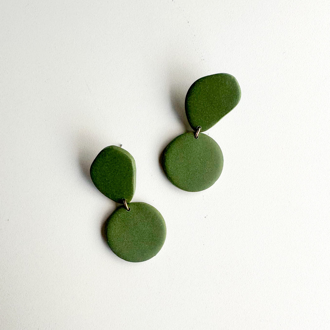 olive green dangles