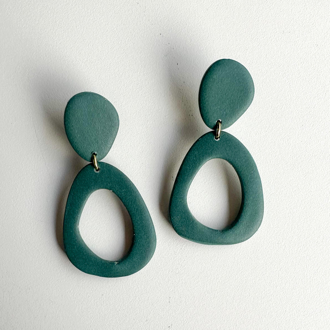 emerald green dangles